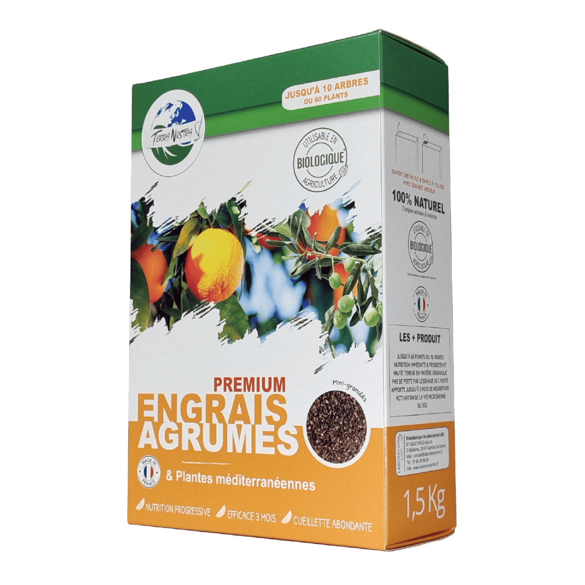 Terra Nostra Agrumes engrais granulés 1,5 kg