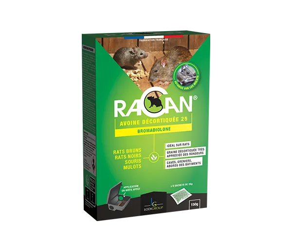 Aurodil Racan Avoine Décortiquée 25 R8950 raticide 150 g