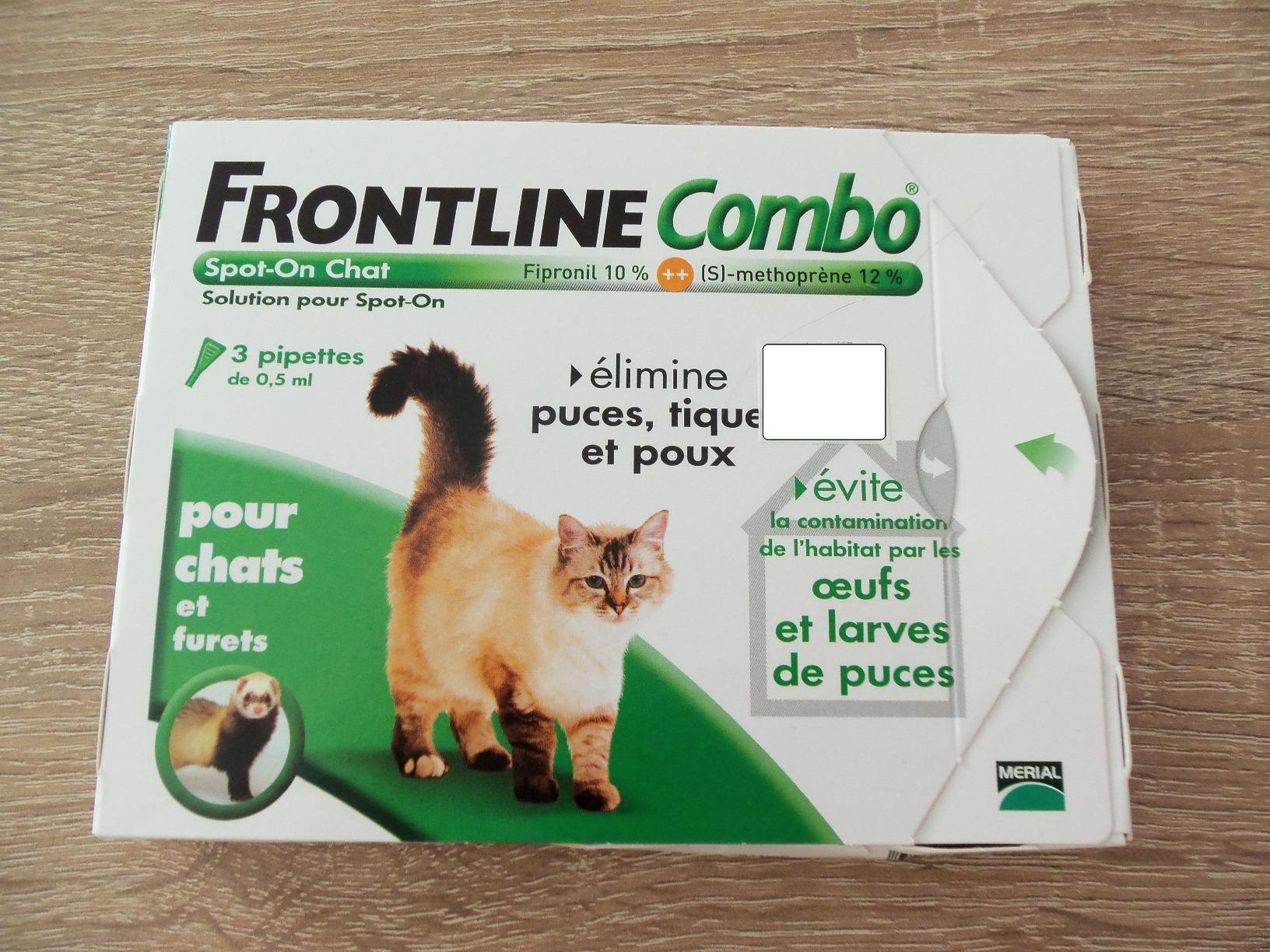 Frontline Combo Chat spot-on antiparasitaire 6 pipettes anti-larves