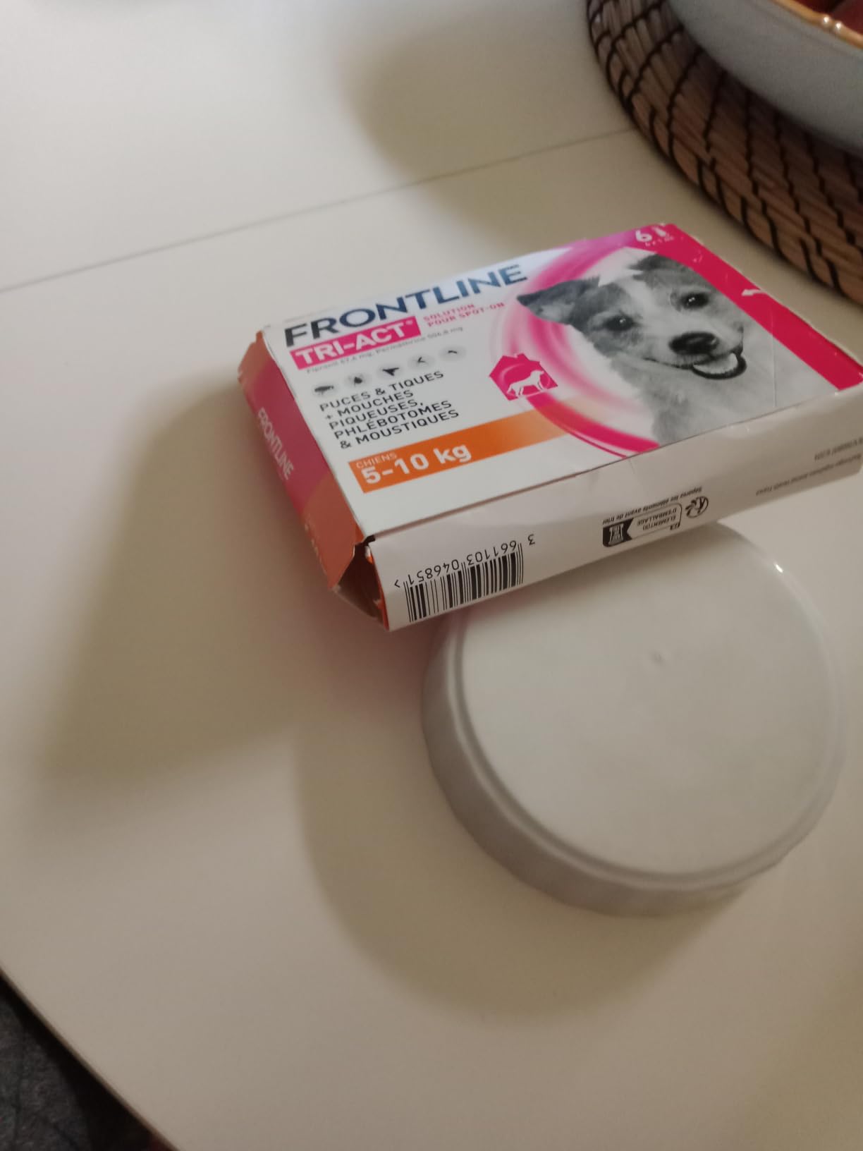 Frontline Tri-Act S pipettes chien 5-10 kg 6 pipettes 5 parasites