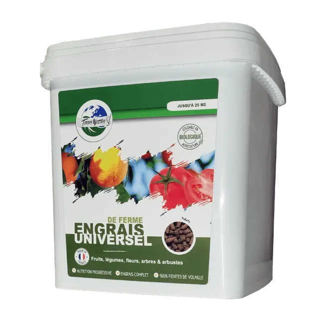 Terra Nostra Engrais Ferme Pellets Seau 3Kg Universel