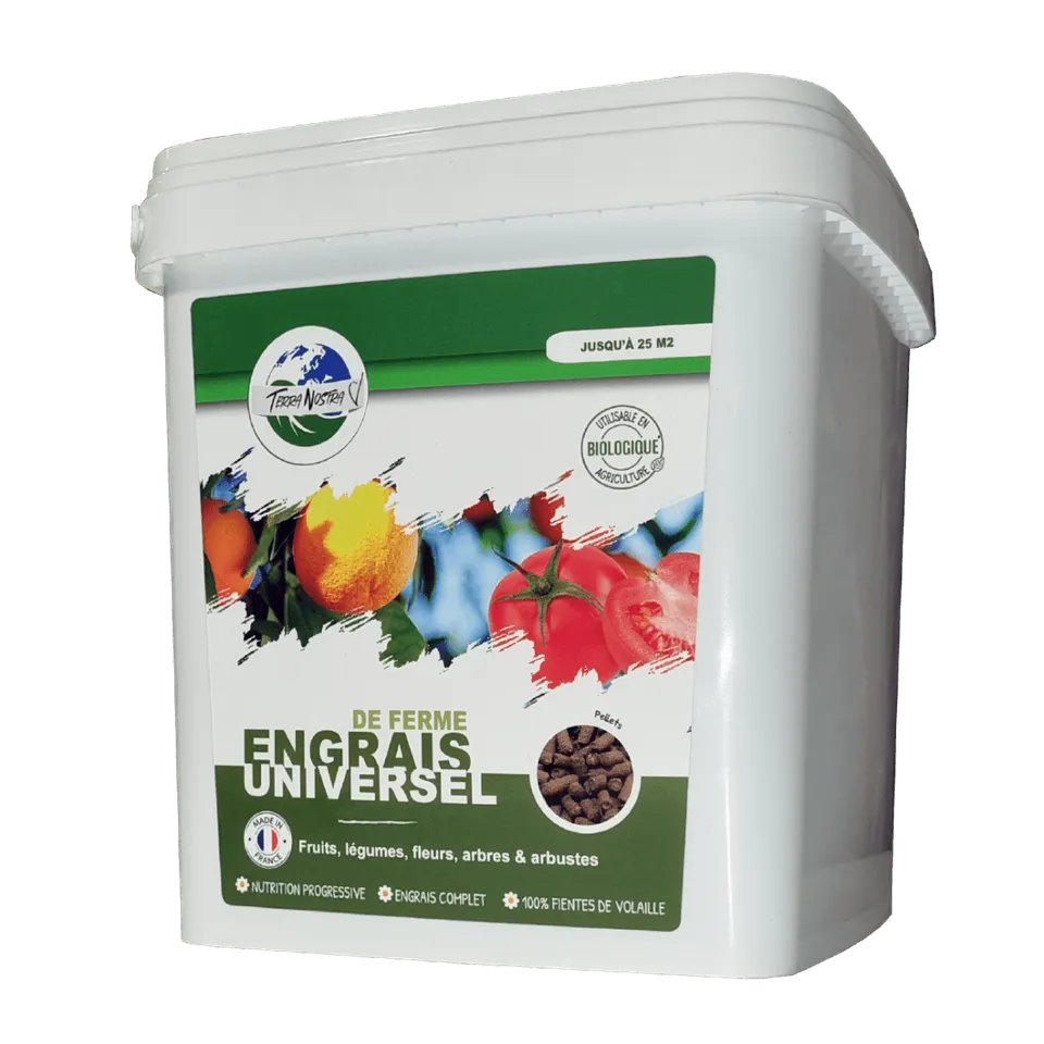 Terra Nostra Engrais Ferme Pellets Seau 3Kg Universel