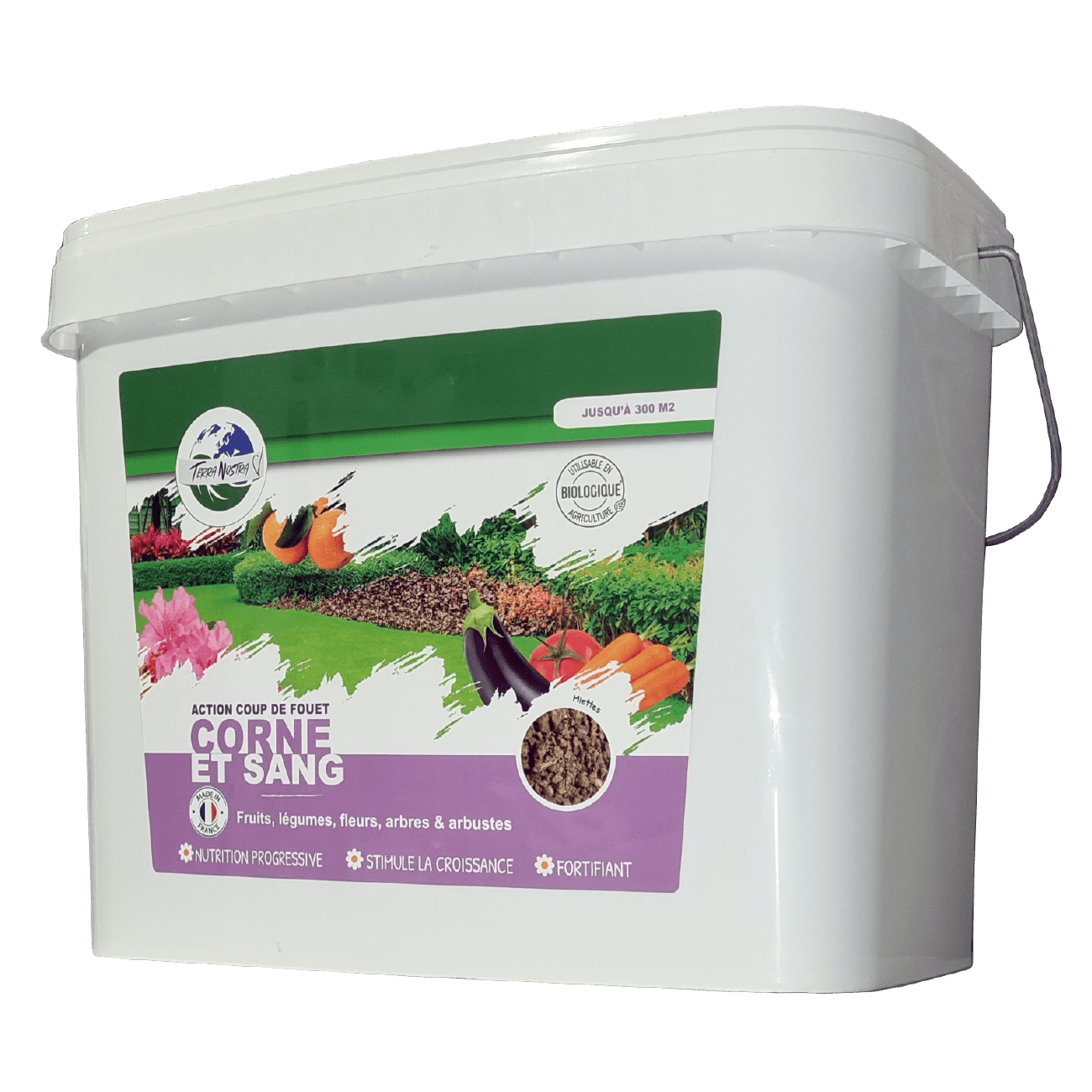 Terra Nostra Corne et Sang engrais 800g naturel coup de fouet