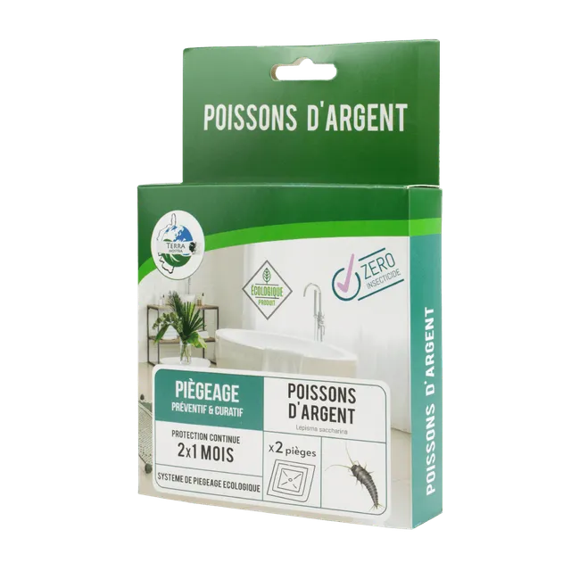 Terra Nostra Piège Poisson d'Argent Plaque x2 Sans insecticide