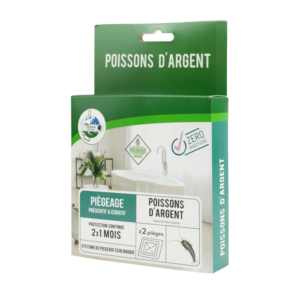 Terra Nostra Piège Poisson d'Argent Plaque x2 Sans insecticide