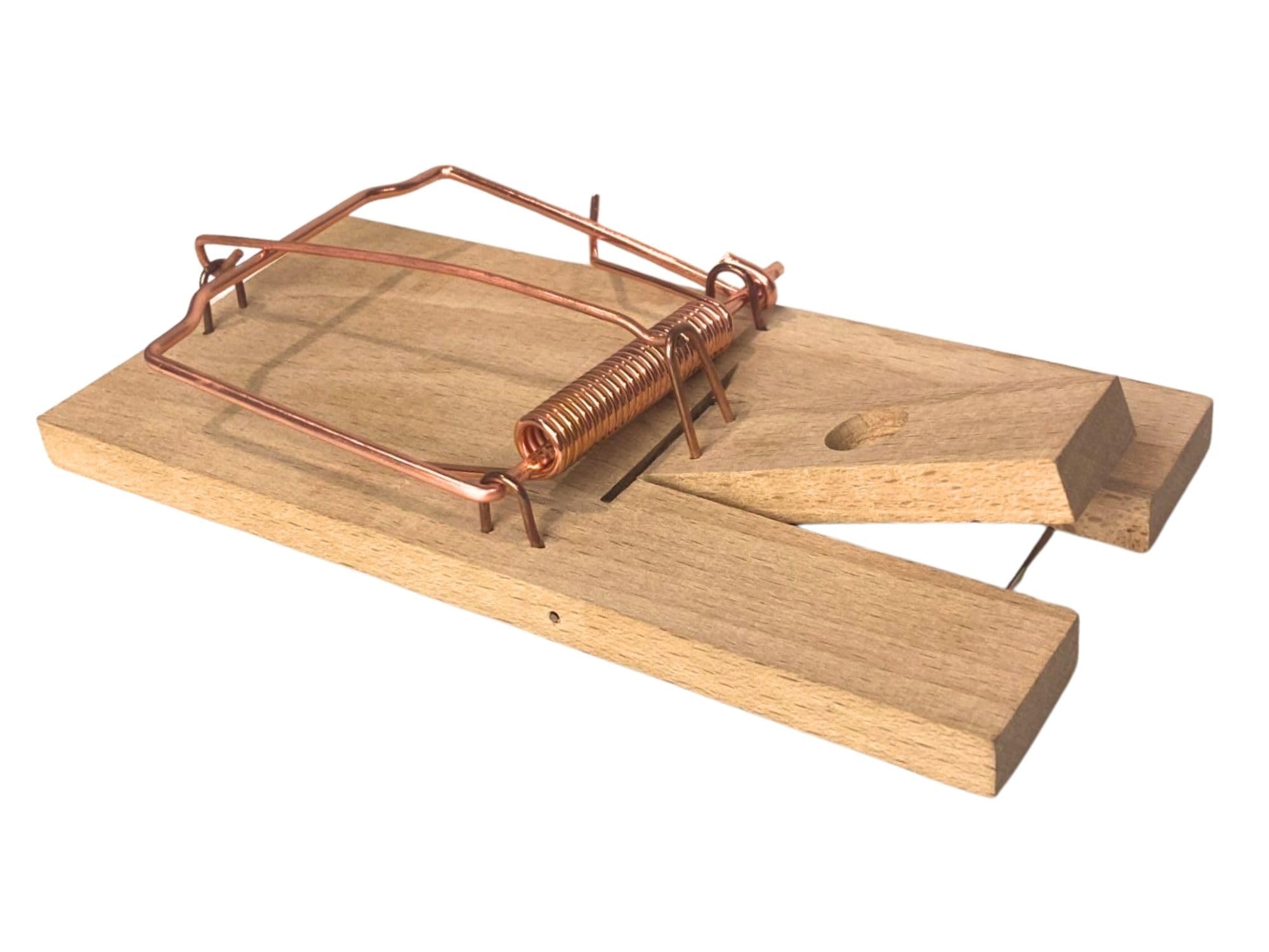 Caussade tapette à souris bois 10 x 4,7 cm 1 pièce réutilisable