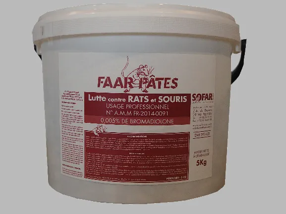 Ratunion 2000 Faar pâte fraîche raticide différée
