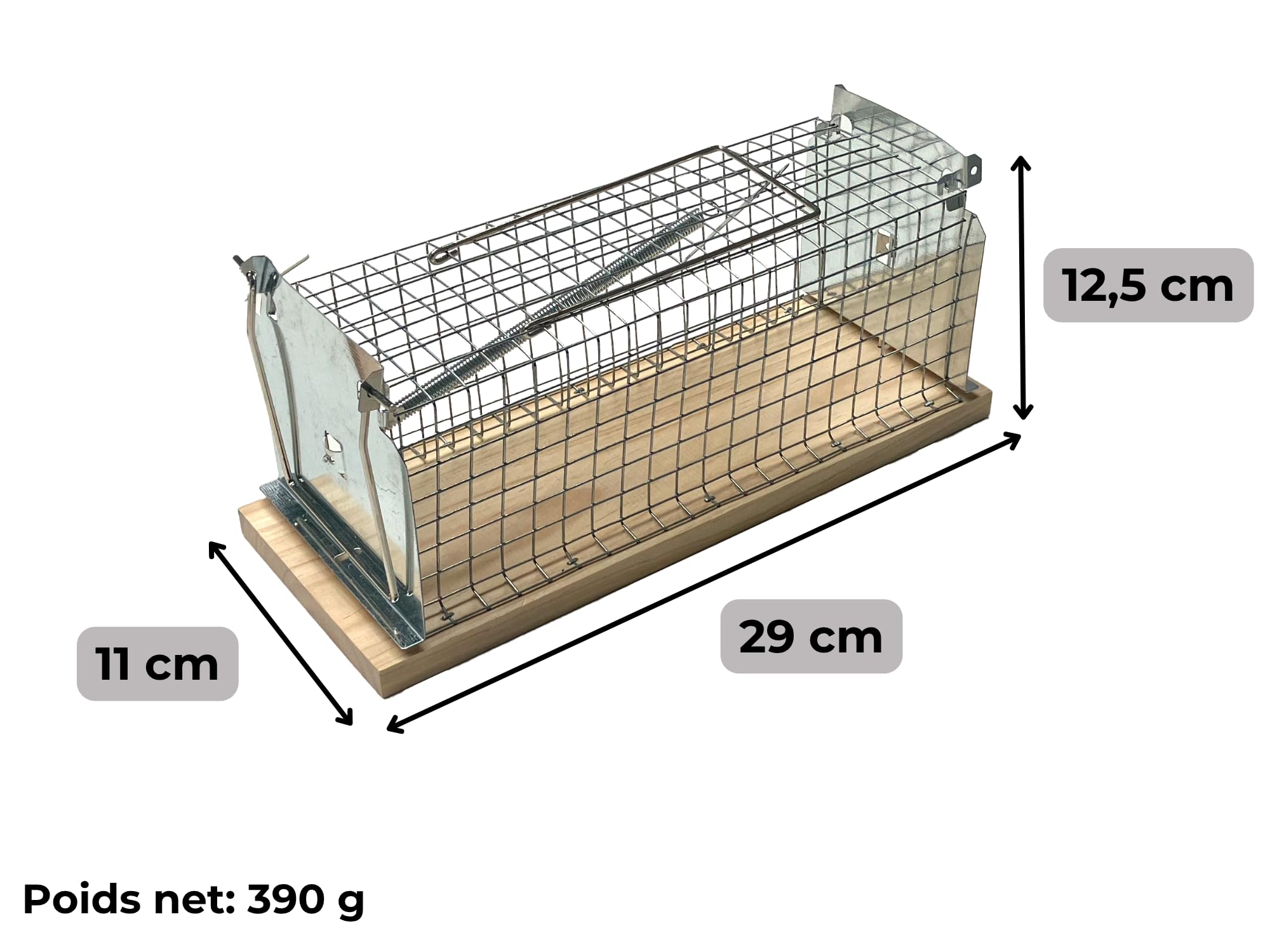 Caussade Nasse Rats 29 cm piège à rats bois vivant