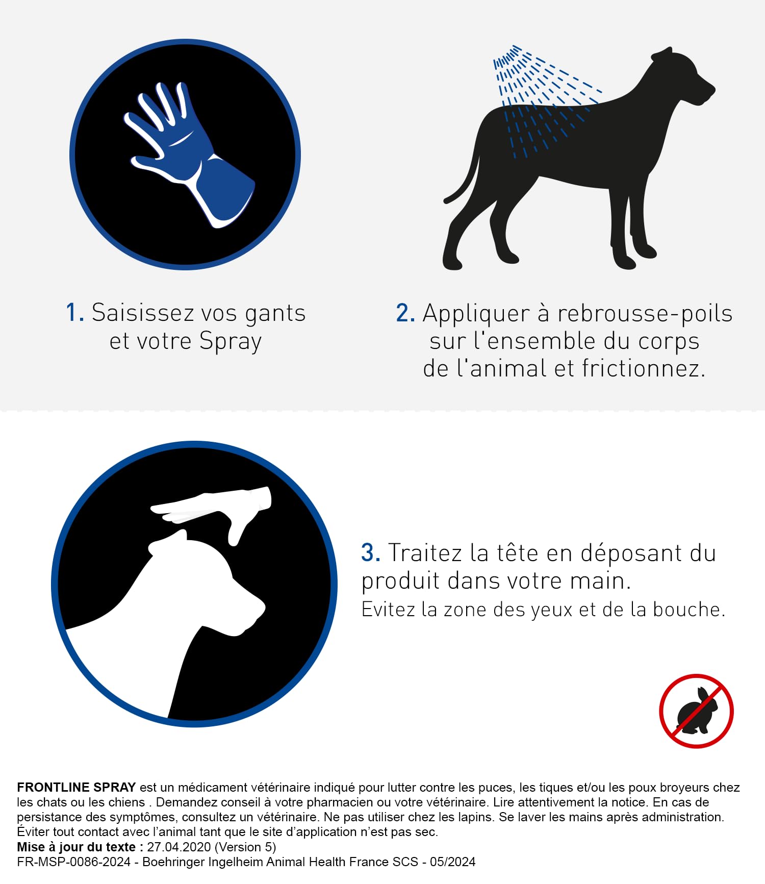 Frontline Spray antiparasitaire chien-chat 100ml infestation massive