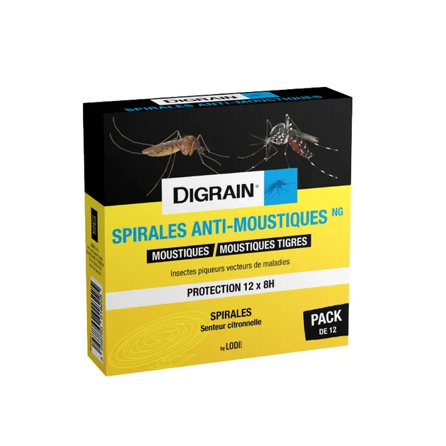 Digrain Spirales anti-moustiques NG insecticide extérieur