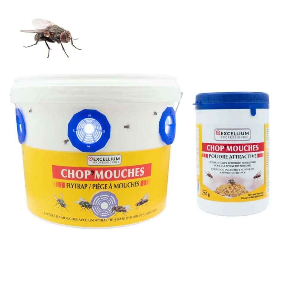 Excellium Chop'Mouches piège à mouches extérieur seau 240 g