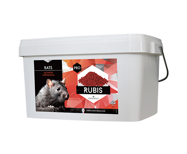Phobi Rubis appât blé entier rats souris 10 kg difenacoum