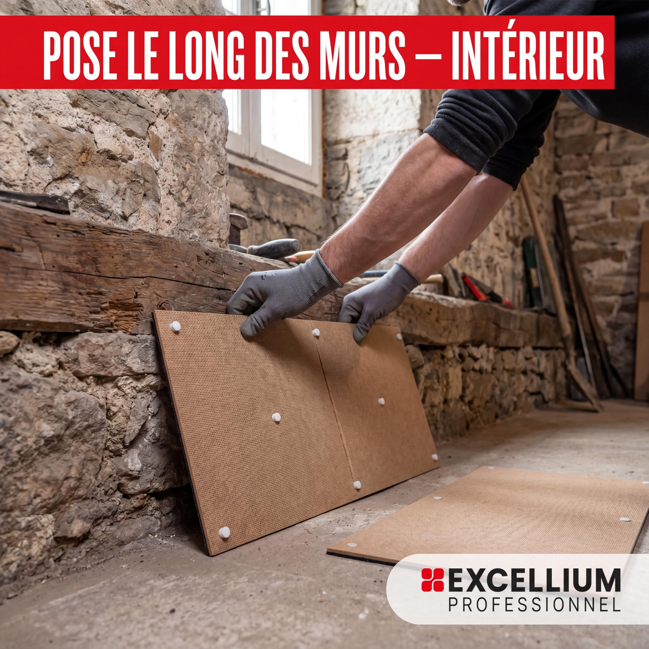 Excellium Professionnel plaques glu rats lot de 2