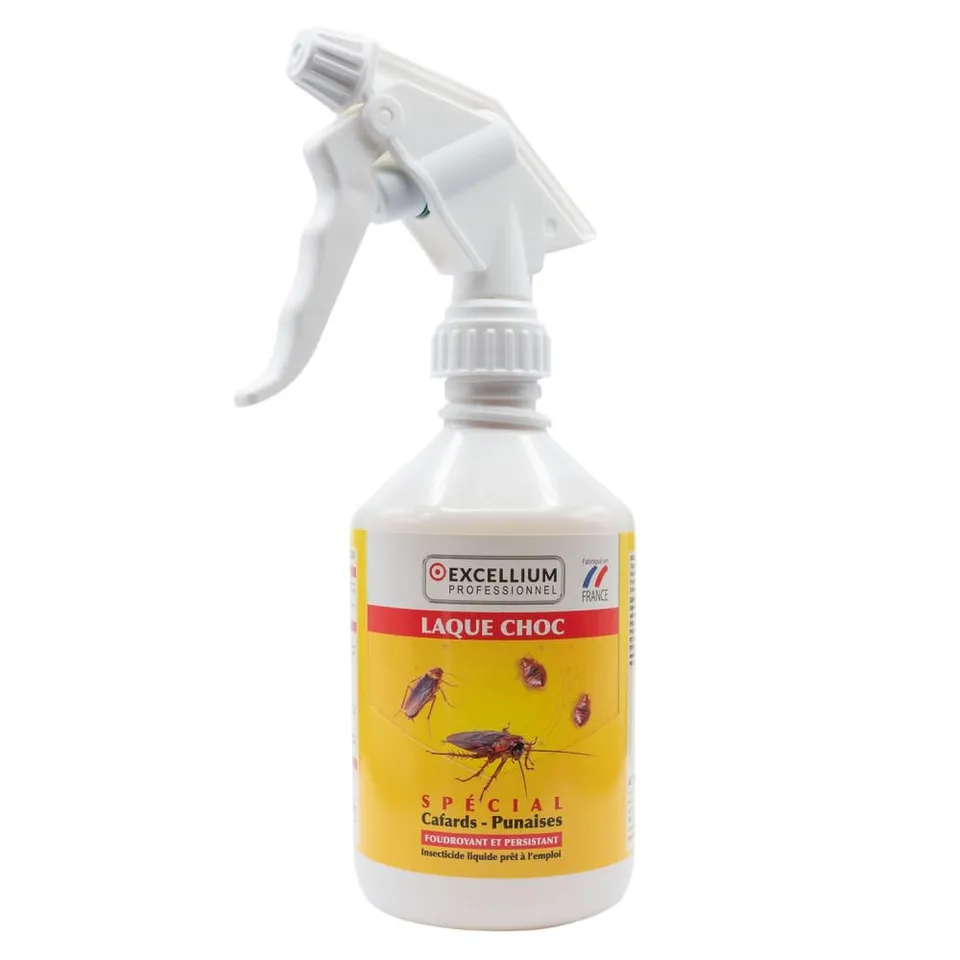 Excellium Laque Choc insecticide cafards punaises 500ml choc