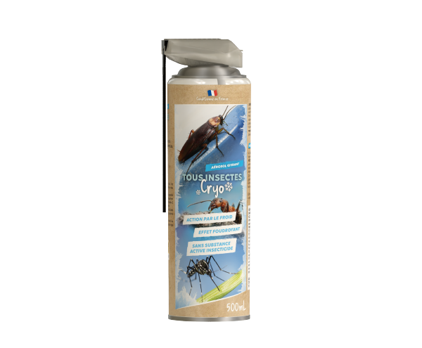 Aurodil Cryo Aérosol Givrant insecticide 500 ml froid