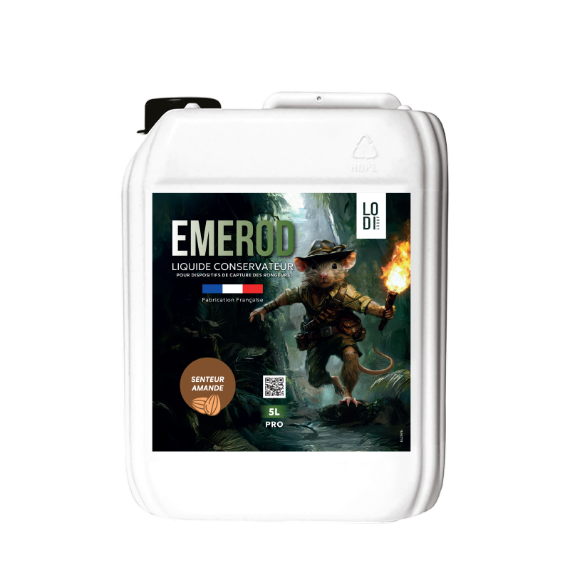 Phobi Emerod liquide conservateur pièges 5L bac récolte
