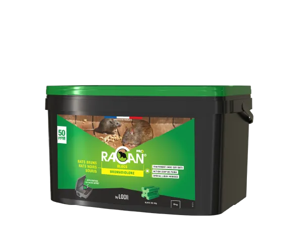Racan Blocs rodenticide 5 kg bromadiolone