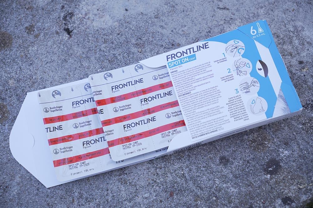 Frontline Spot On Chat antiparasitaire 3 pipettes puces tiques