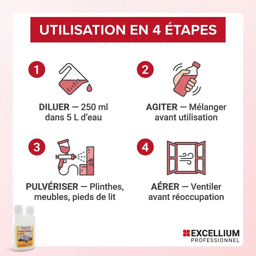 Excellium Professionnel concentré punaises 500ml