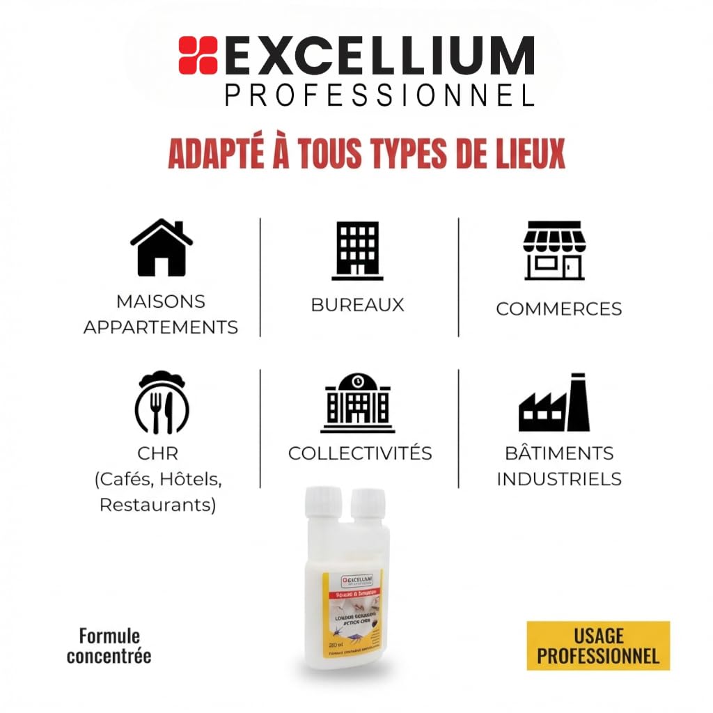 Excellium insecticide concentré volants rampants 500 ml choc