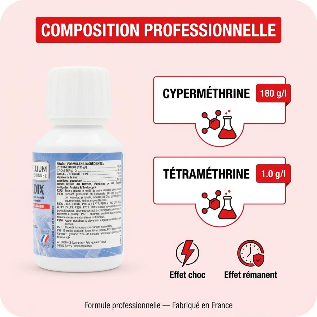 Excellium Eradix insecticide concentré 100ml choc rémanent