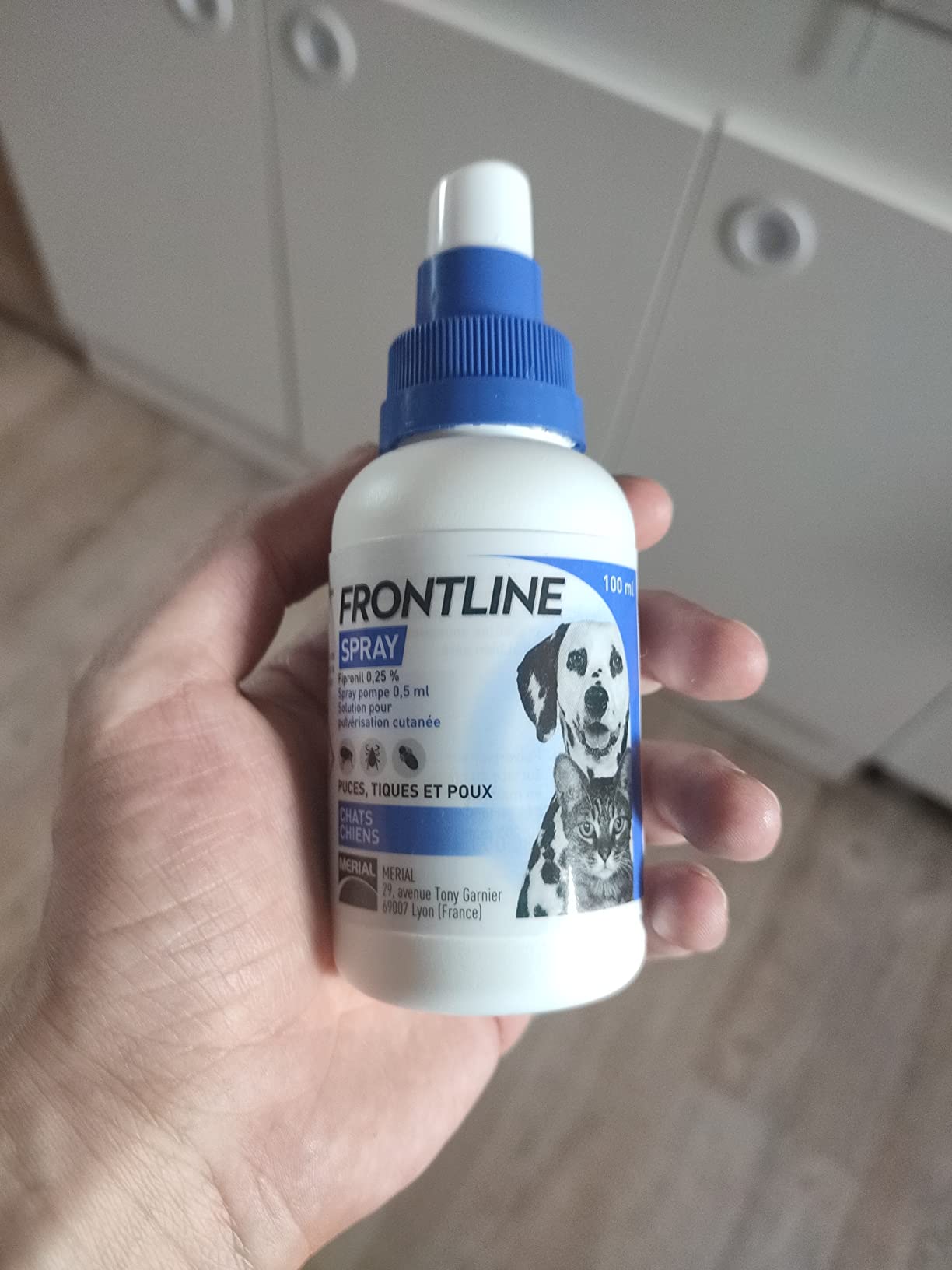 Frontline Spray antiparasitaire chien chat 100ml puces tiques