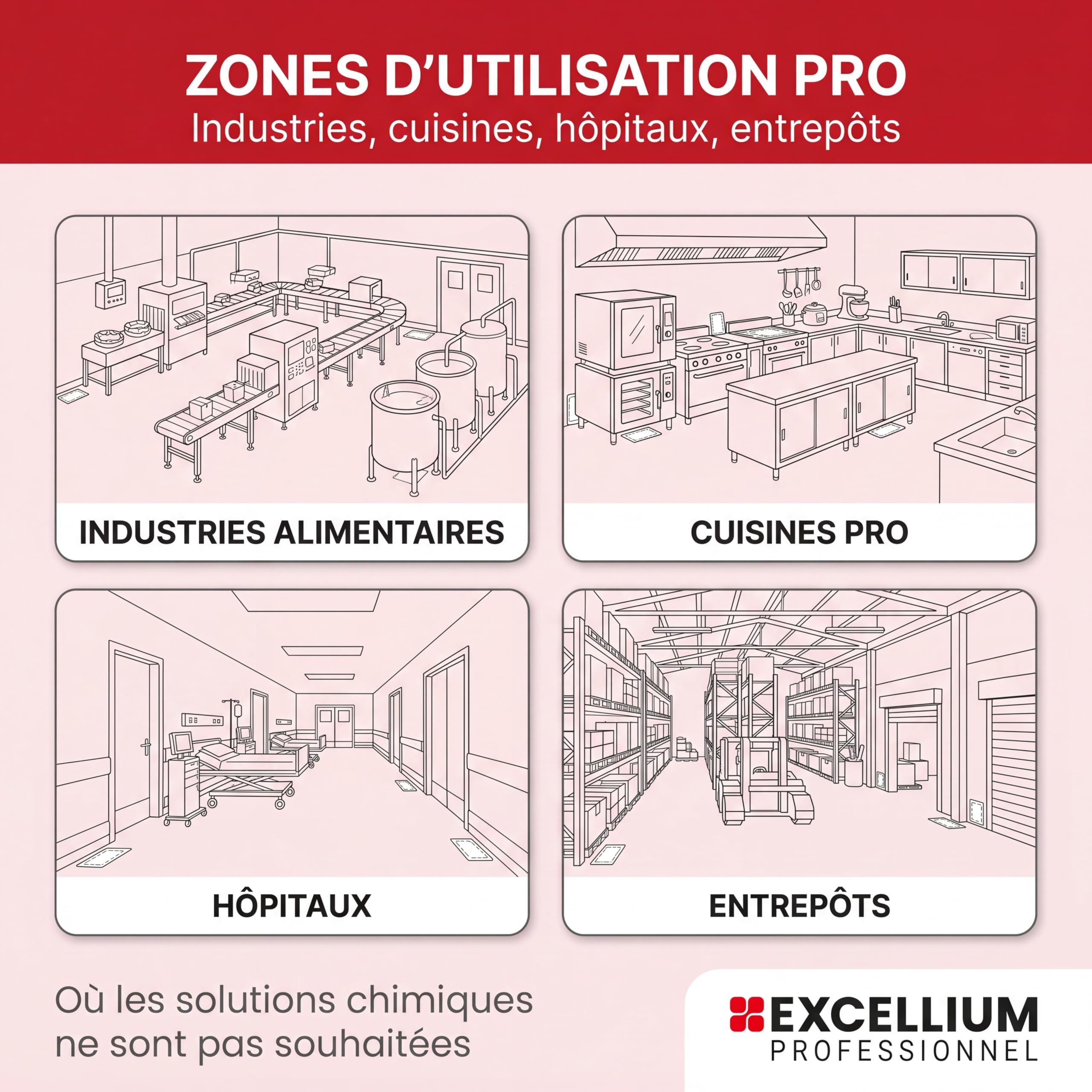 Excellium Professionnel plaques glu souris 72 pcs