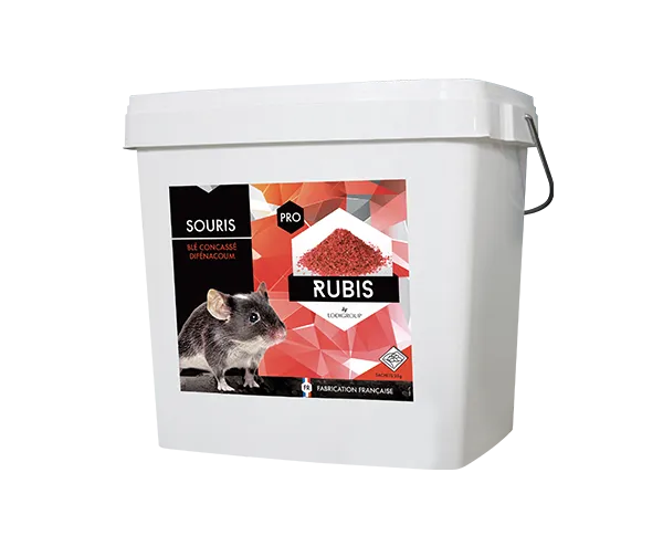 Phobi Rubis blé concassé appât rats 10 kg difénacoum