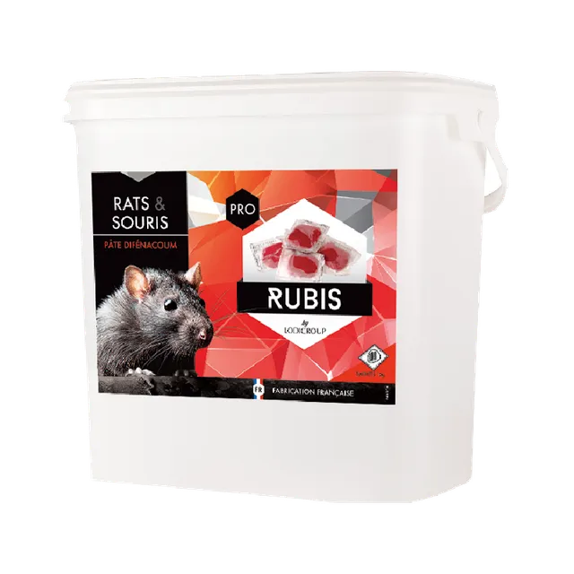 Phobi Rubis pâte raticide 5 kg au difénacoum