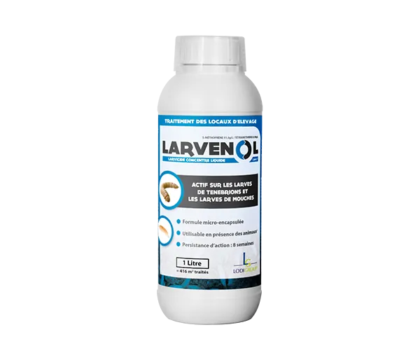 Aurodil Larvenol Caps NG larvicide concentré 1 L mouches