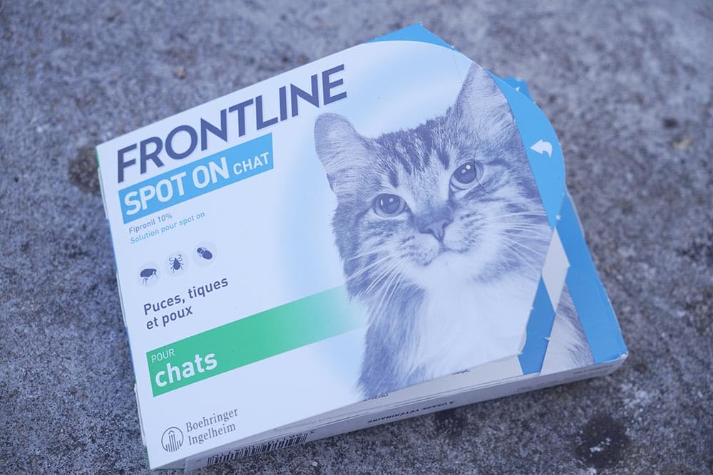 Frontline Spot On Chat antiparasitaire 3 pipettes puces tiques