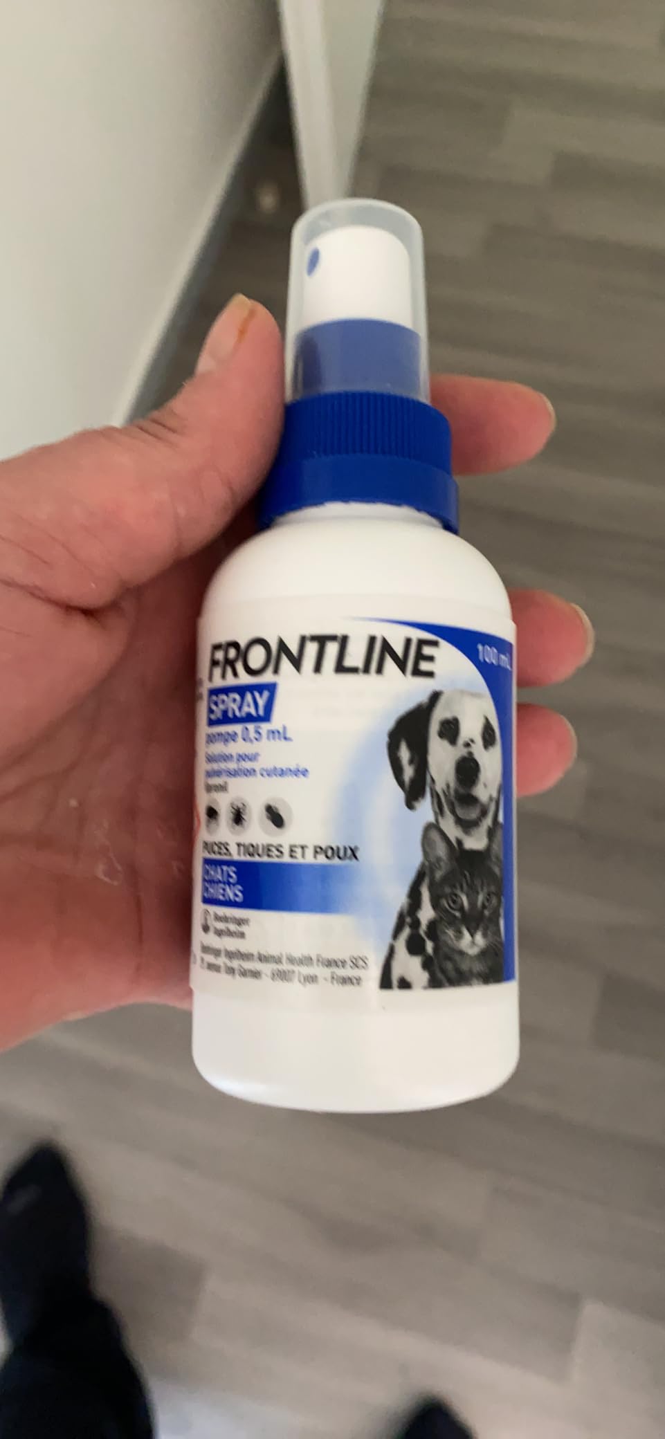 Frontline Spray antiparasitaire chien chat 100ml puces tiques