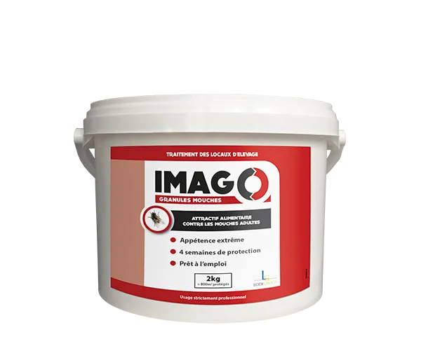 Aurodil Imago I7236 insecticide granulés seau 2 kg mouches