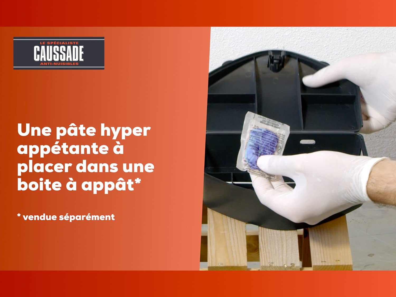 Caussade Raticide Canadien pâte anti-rats 40 appâts 400g