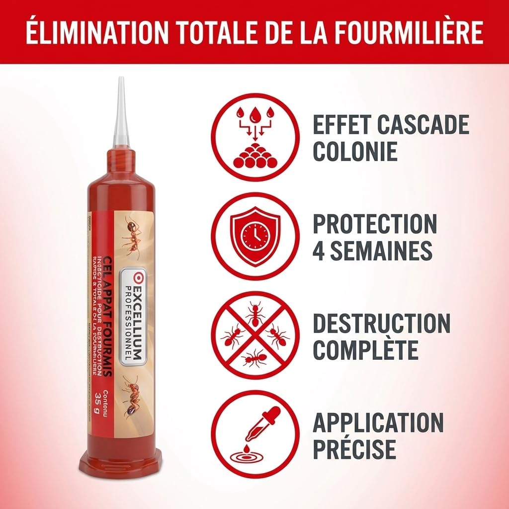 Excellium gel appât anti-fourmis 35 g nid entier