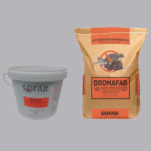 Ratunion 2000 Bromafar raticide maïs concassé anticoagulant