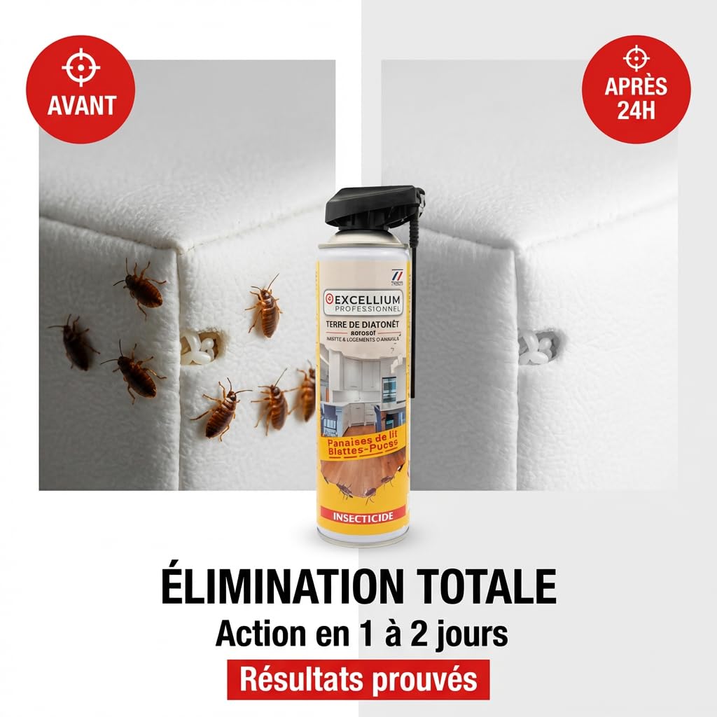 Excellium Professionnel Terre de Diatomée aérosol 500ml