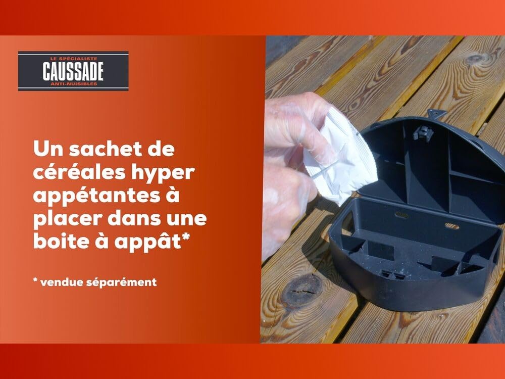 Caussade Anti-Rats & Souris CARSC150N raticide céréales 150g forte