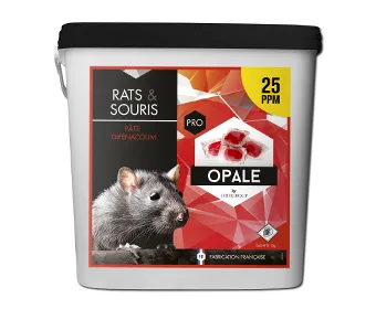Phobi Opale Difenacoum pâte 25 ppm appât rats 5 kg