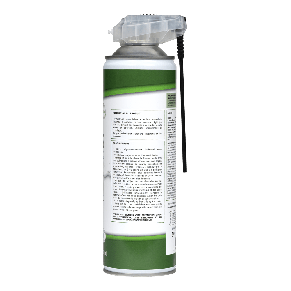 Terra Nostra Aérosol Mousse anti-fourmis 500ml effet choc