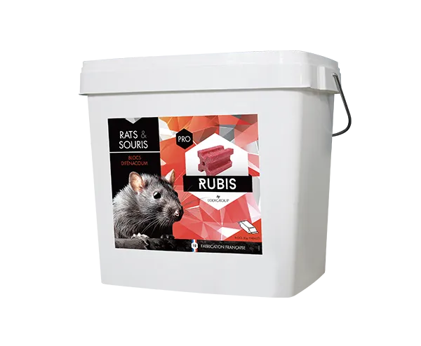 Phobi Rubis blocs raticide 10 kg anti-souris et rats