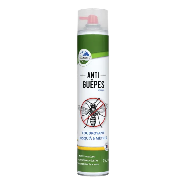 Terra Nostra aérosol anti-guêpes frelons 750ml jet 6m