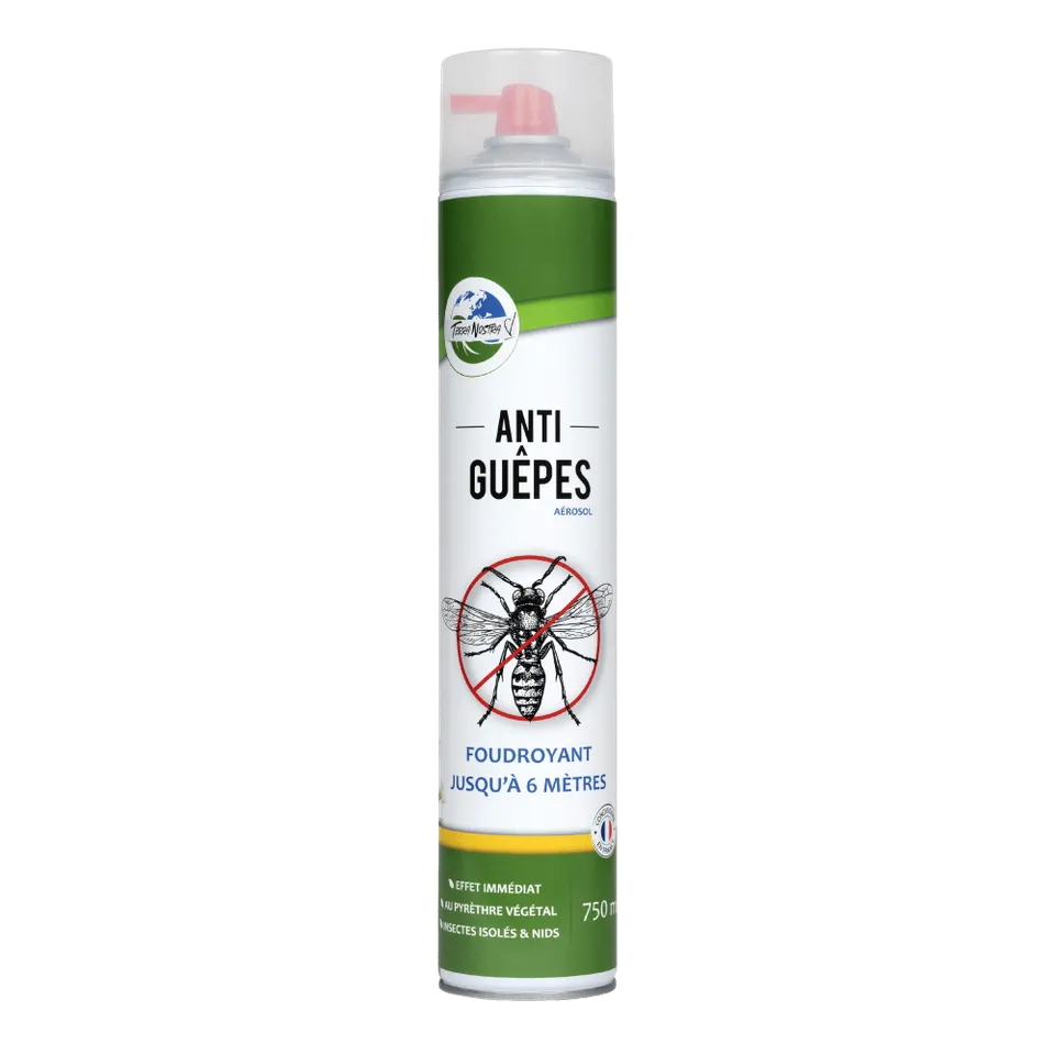 Terra Nostra aérosol anti-guêpes frelons 750ml jet 6m