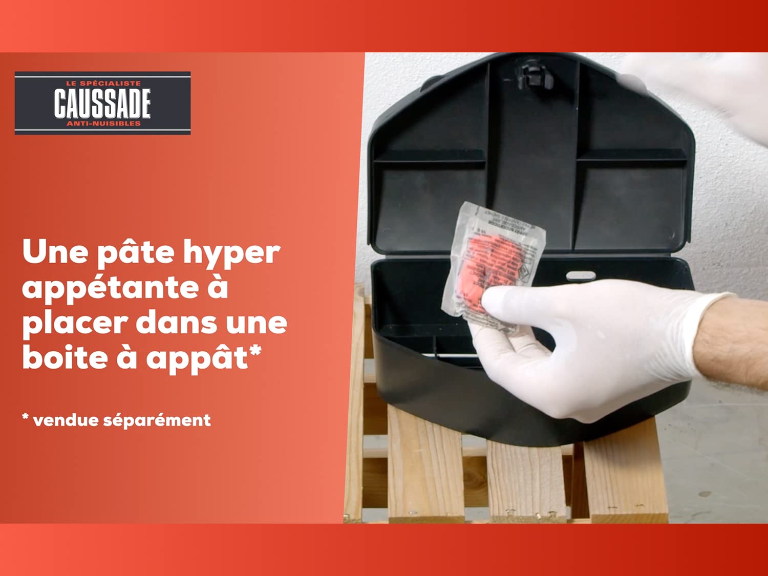 Caussade Anti-Rats & Souris pâte 10 sachets 150g forte infestation