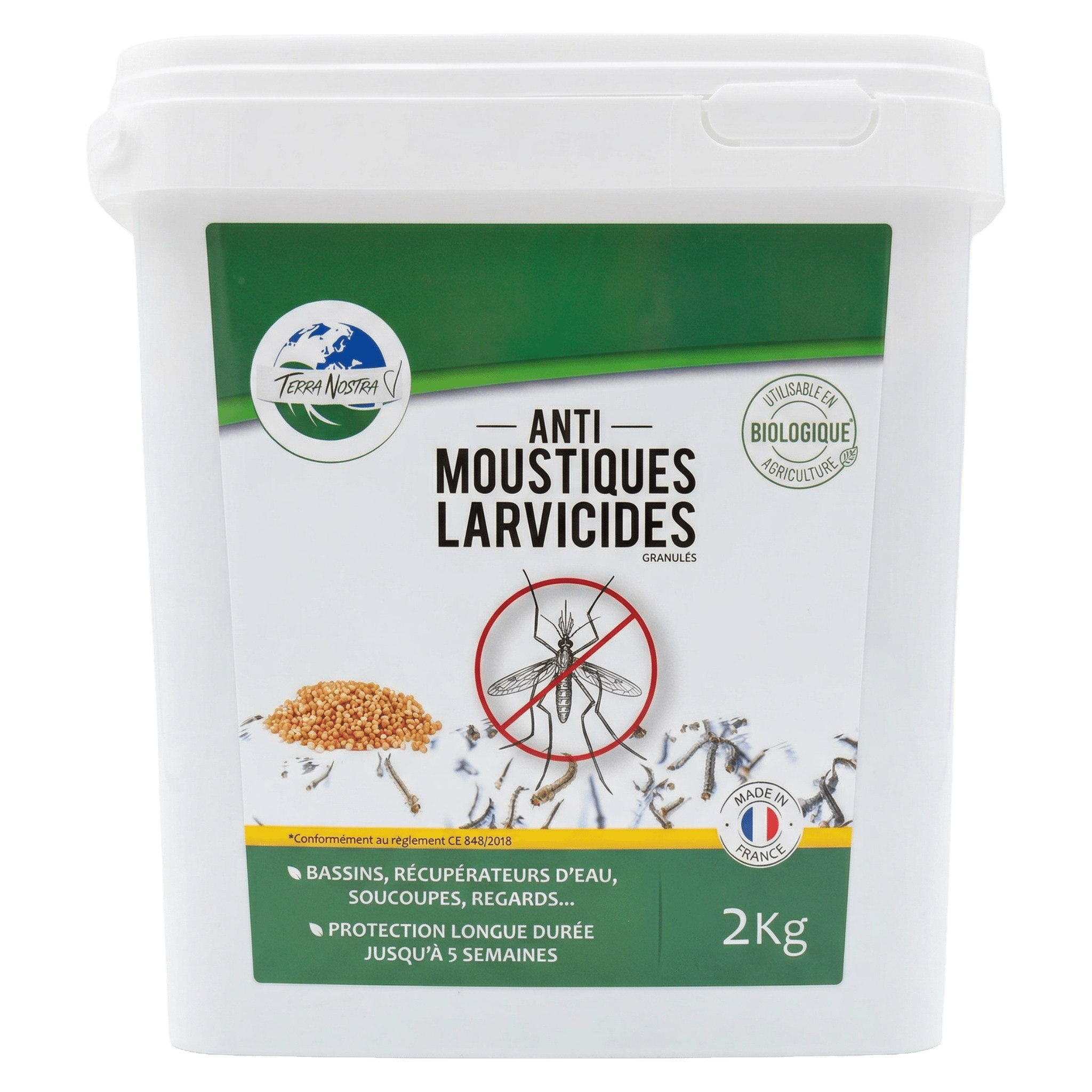Terra Nostra Larvicides anti-moustiques granulés 50g