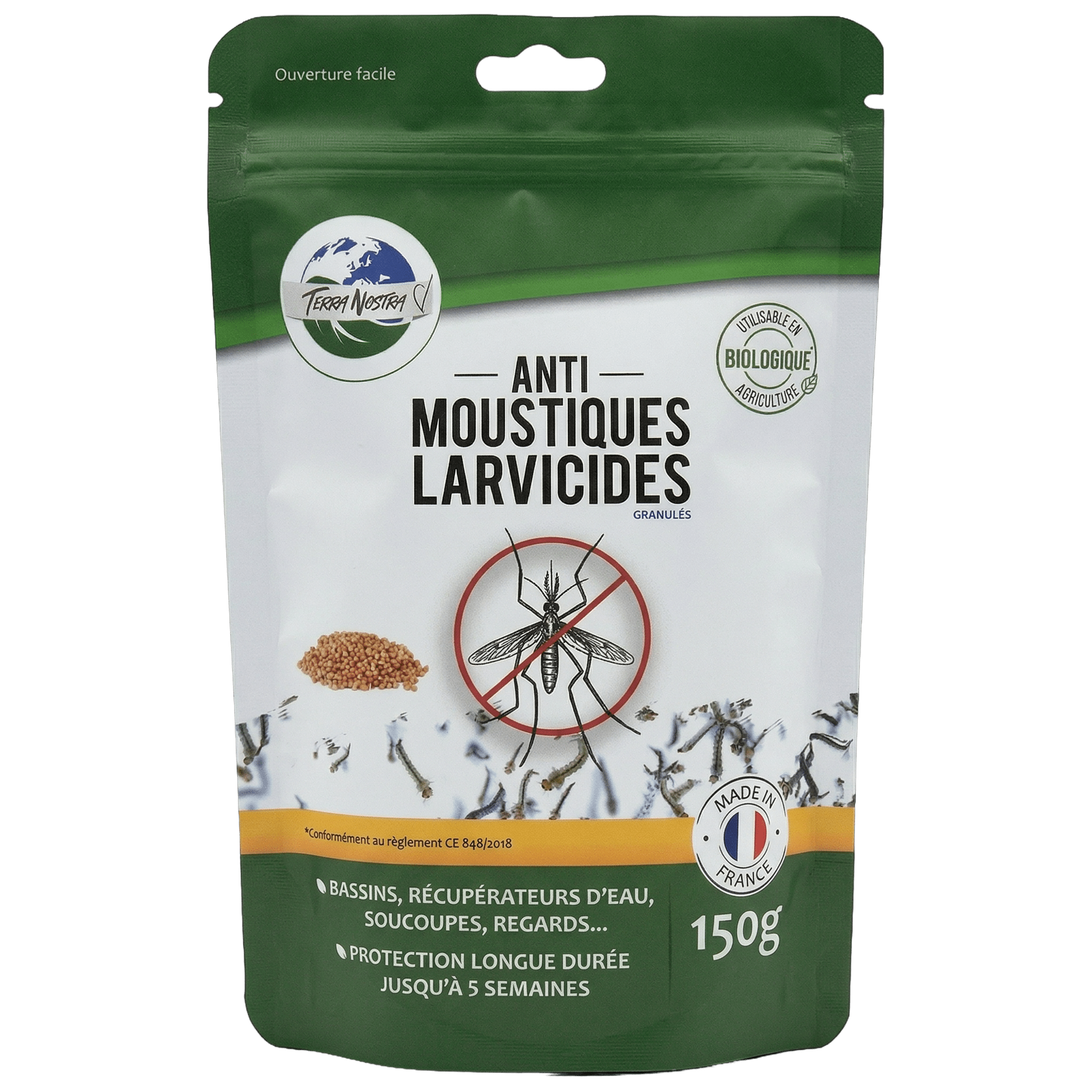 Terra Nostra Larvicides anti-moustiques granulés 50g