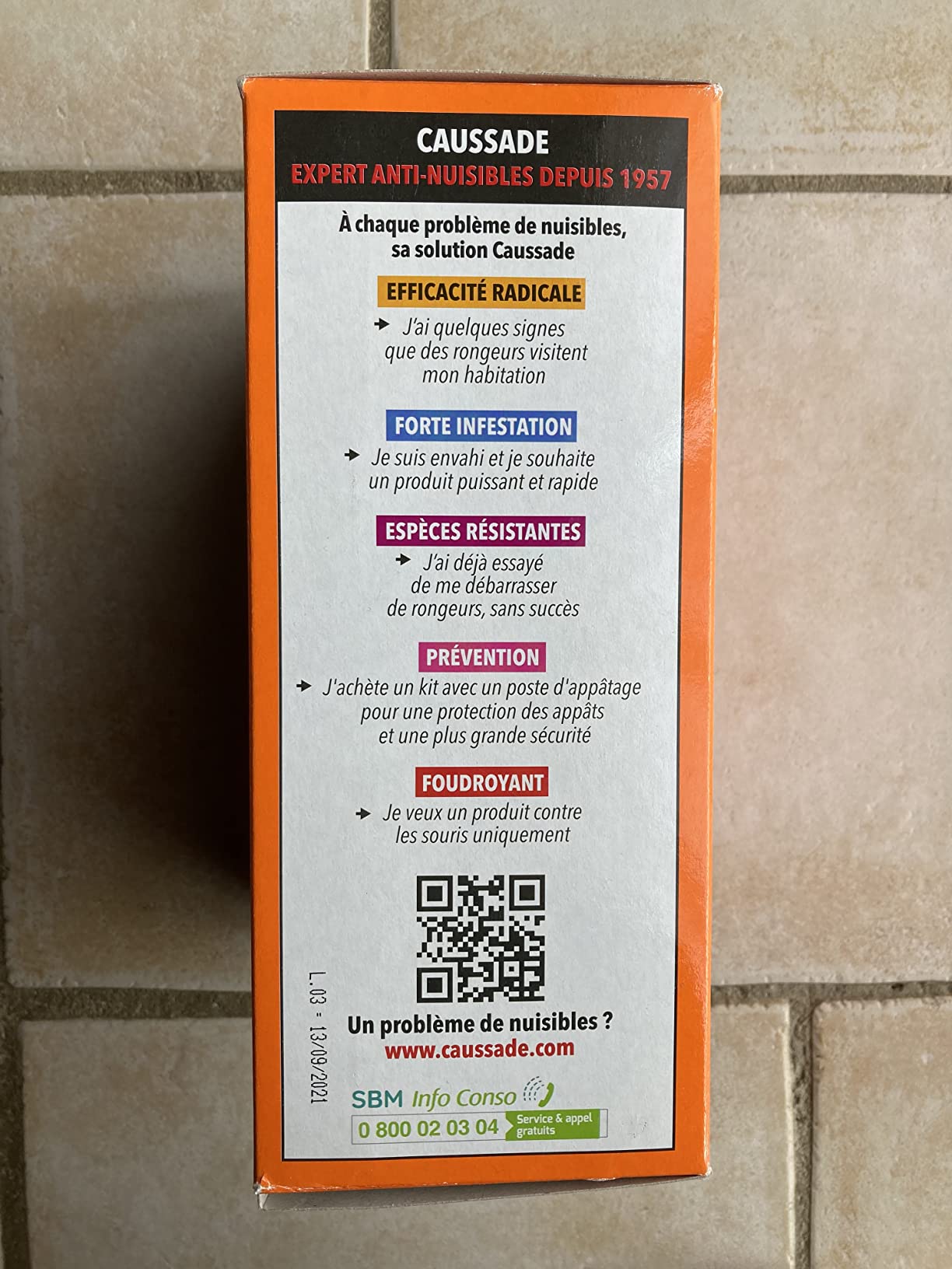 Caussade Boîte Appât rats souris boîte sécurisée à clé