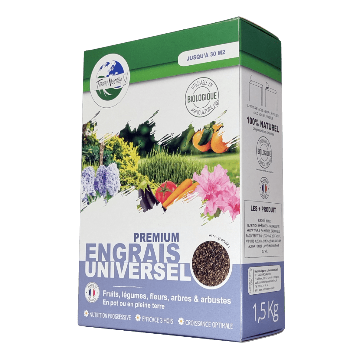 Terra Nostra Premium Universel engrais granulés 1,5 kg