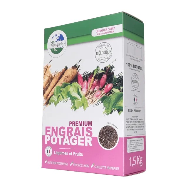 Terra Nostra engrais potager premium granules boite 1,5 kg 3 mois