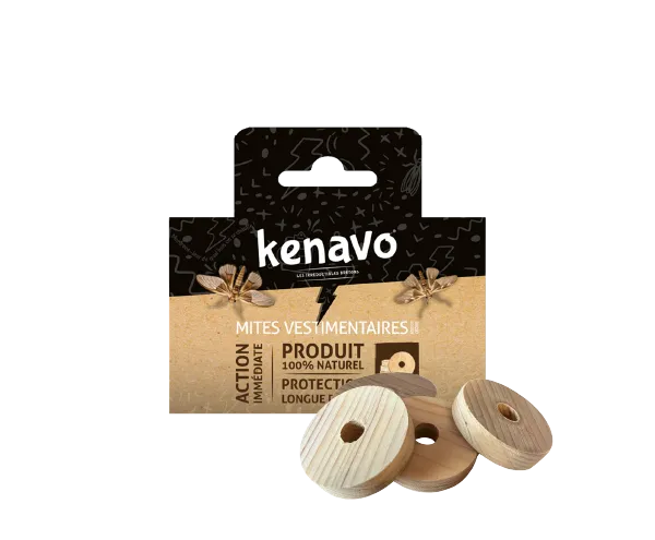 Aurodil Kenavo jetons cèdre anti-mites vêtements étui 4
